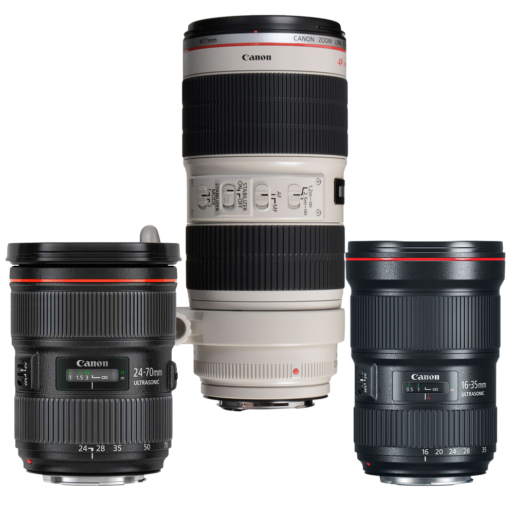 Canon L-Seri Zoom 3'lü Lens Seti