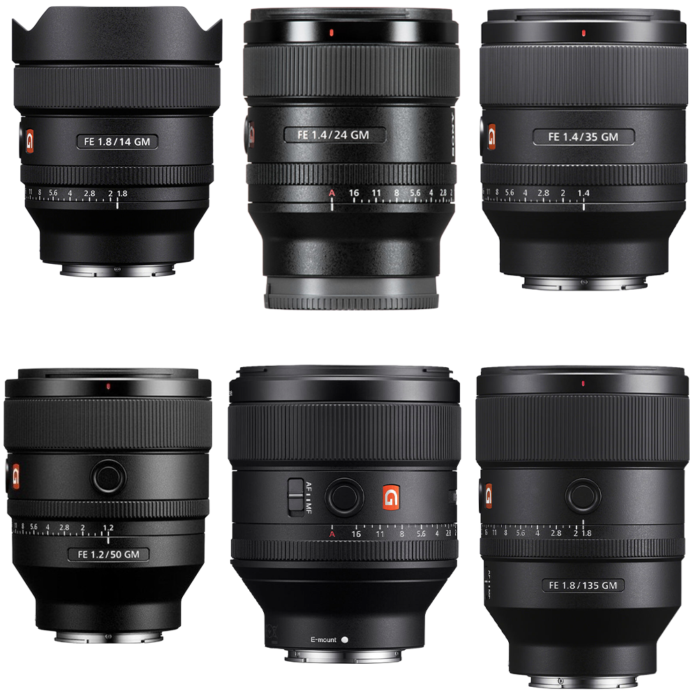 Sony Gmaster Prime 6'lı Lens Seti